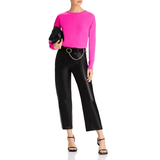 Outlet ๐งจ AQUA High Low Cashmere Sweater - 100% Exclusive Medium Gray ๐ - Image 2