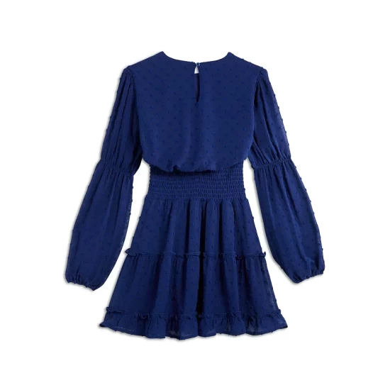 Cheap β AQUA π§ Girls' Swiss Dot Peasant π Dress, Big Kid - 100% Exclusive Lazuli Blue π - Image 2