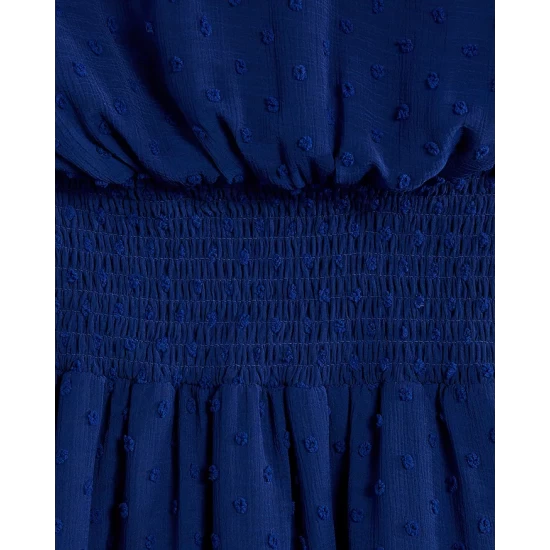 Cheap β AQUA π§ Girls' Swiss Dot Peasant π Dress, Big Kid - 100% Exclusive Lazuli Blue π - Image 3