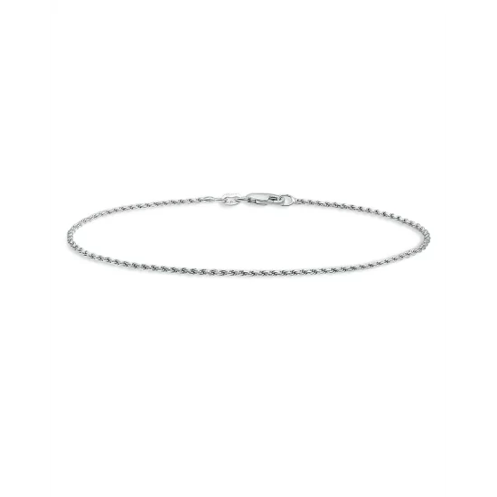 Best Sale 🔔 AQUA Rope Chain Bracelet - 100% Exclusive Silver 🎉 - Image 4