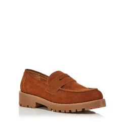 Best deal 💯 AQUA 👩 Women's Derby 👟 Shoes - 100% Exclusive Cognac Suede 😀