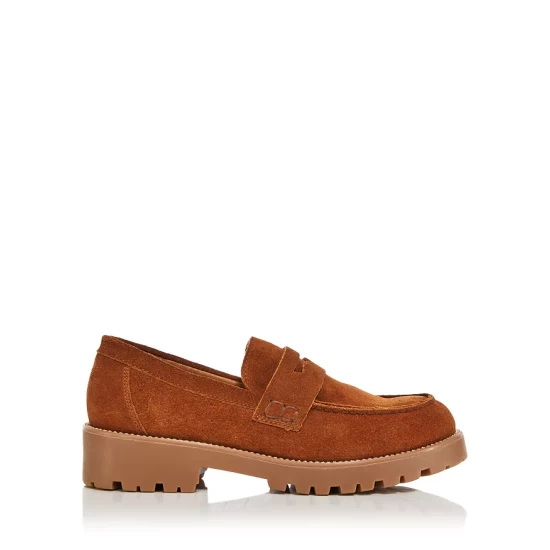 Best deal ๐ฏ AQUA ๐ฉ Women's Derby ๐ Shoes - 100% Exclusive Cognac Suede ๐ - Image 2