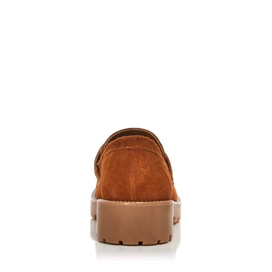 Best deal ๐ฏ AQUA ๐ฉ Women's Derby ๐ Shoes - 100% Exclusive Cognac Suede ๐ - Image 4