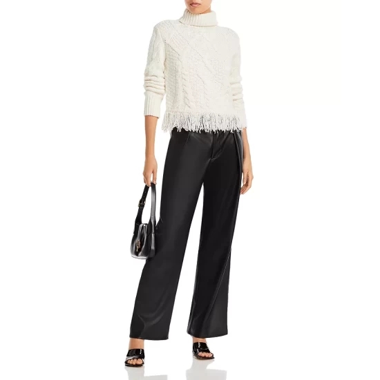 Best Pirce 🔥 AQUA Cable Knit Turtleneck Sweater - 100% Exclusive Ivory ✨ - Image 2