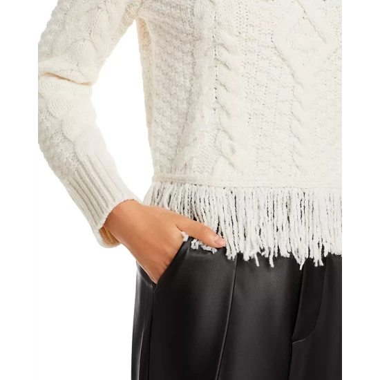 Best Pirce 🔥 AQUA Cable Knit Turtleneck Sweater - 100% Exclusive Ivory ✨ - Image 6