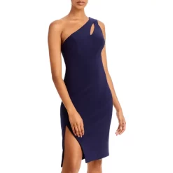 New 🎉 AQUA One Shoulder Keyhole Cocktail 👗 Dress - 100% Exclusive Forest 🎉