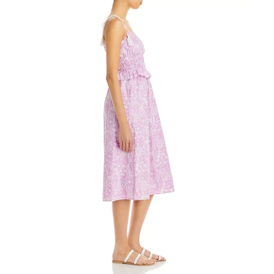 Deals โ AQUA Floral Print Tie Strap ๐ Dress - 100% Exclusive Lavender/white ๐ - Image 5