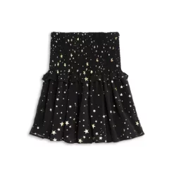 Best reviews of 🎉 AQUA 👧 Girls' Metallic Smocked 👗 Skirt, Big Kid - 100% Exclusive Black/gold ✨