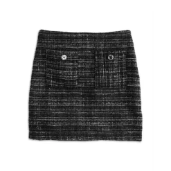 Deals ✨ AQUA 👧 Girls' Tweed Mini 👗 Skirt, Big Kid - 100% Exclusive Black/white 🥰