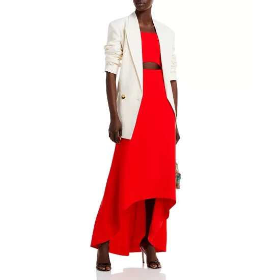 Best Pirce โญ AQUA Square Neck ๐ Dress - 100% Exclusive Bright Red ๐ - Image 2