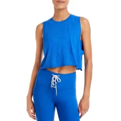 Flash Sale 😍 AQUA Cropped Tank Top - 100% Exclusive Lapis 😀