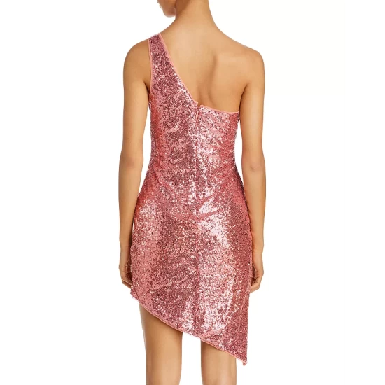 Brand new 🥰 AQUA Asymmetrical Sequined 👗 Dress Rosette ✔️ - Image 3