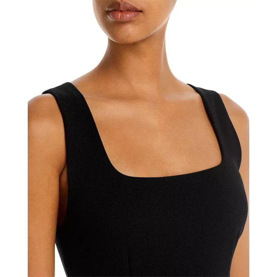 Discount โจ AQUA Square Neck Tank Maxi ๐ Dress - 100% Exclusive Black ๐คฉ - Image 5