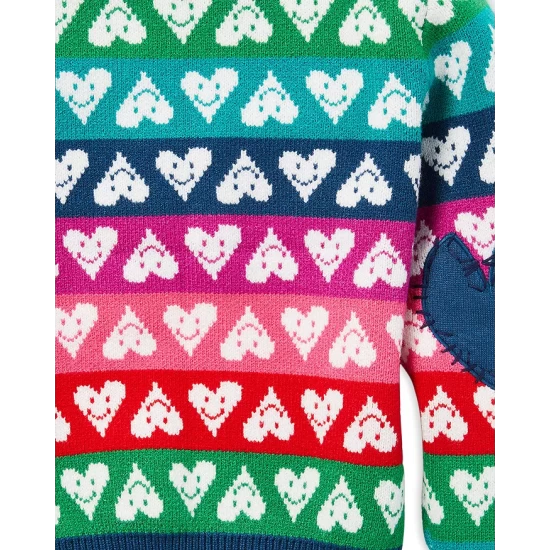 Best reviews of ⌛ AQUA 👧 Girls' Smile Hearts Sweater, Big Kid - 100% Exclusive Rainbow Multi 🛒 - Image 4