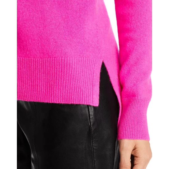 Outlet ๐งจ AQUA High Low Cashmere Sweater - 100% Exclusive Medium Gray ๐ - Image 6