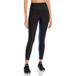 Brand new 🛒 AQUA Color Block Striped Leggings - 100% Exclusive Black/blue 🌟