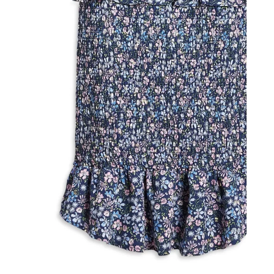 Top 10 π AQUA π§ Girls' Smocked Flutter Ruffle π Dress, Big Kid - 100% Exclusive Navy/pink β - Image 3