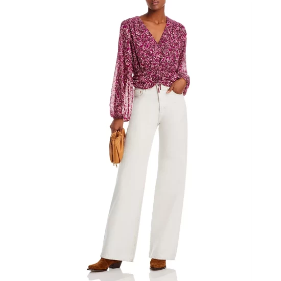 Flash Sale π AQUA Floral Dot Print Top - 100% Exclusive Pink Multi π - Image 2