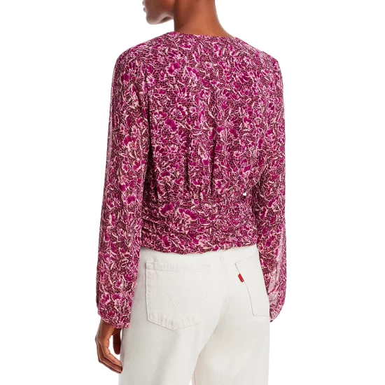 Flash Sale π AQUA Floral Dot Print Top - 100% Exclusive Pink Multi π - Image 3