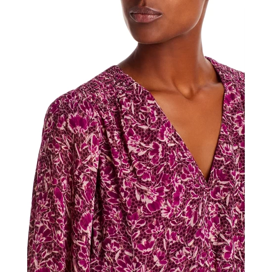 Flash Sale π AQUA Floral Dot Print Top - 100% Exclusive Pink Multi π - Image 4