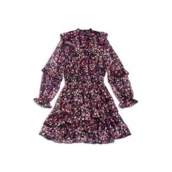 Best reviews of 🎁 AQUA 👧 Girls' Floral Ruffle 👗 Dress, Little Kid, Big Kid - 100% Exclusive Orchid Floral 🔔