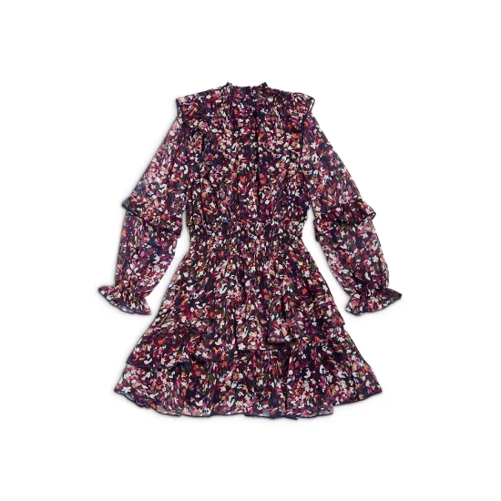 Best reviews of 🎁 AQUA 👧 Girls' Floral Ruffle 👗 Dress, Little Kid, Big Kid - 100% Exclusive Orchid Floral 🔔