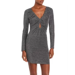 Cheap 😀 AQUA Shimmer Cutout 👗 Dress - 100% Exclusive Black/silver 👏