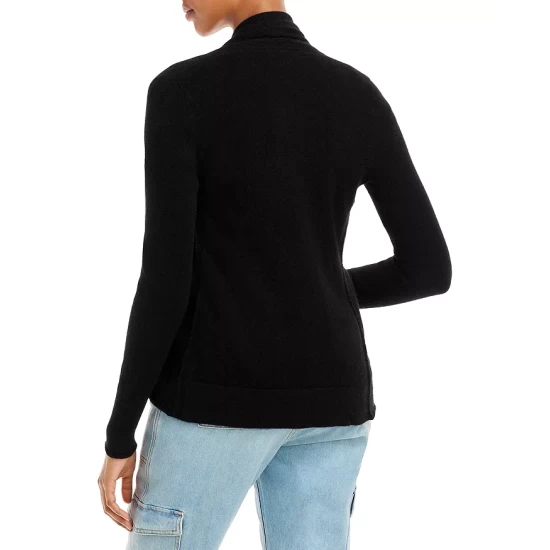 Hot Sale 💯 AQUA Draped Open-Front Cashmere Cardigan - 100% Exclusive 👏 - Image 6