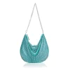 Outlet ⌛ AQUA Crystal Mesh Shoulder Bag - 100% Exclusive Gunmetal ✨