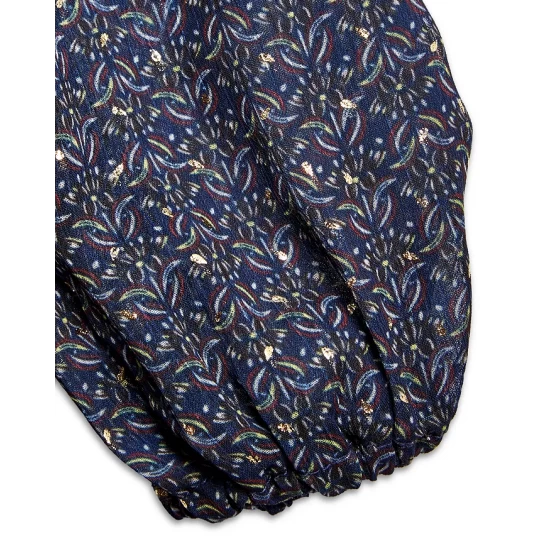 Best reviews of 😉 AQUA 👧 Girls' Long Sleeve Foulard Metallic Dot 👗 Dress, Big Kid - 100% Exclusive Navy ✨ - Image 4