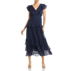 Top 10 😍 AQUA Ruffled Floral Maxi 👗 Dress - 100% Exclusive Multi 💯