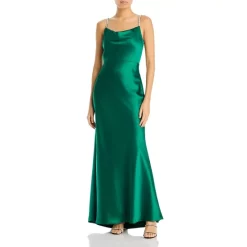 Best Pirce 😀 AQUA Cowl Neck Gown - 100% Exclusive Emerald 😍
