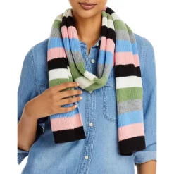 New 🧨 AQUA Multi Stripe Knit Scarf - 100% Exclusive 🎉