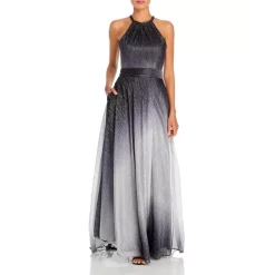 Coupon 😉 AQUA Metallic Ombré Gown - 100% Exclusive Blacksilvr 💯