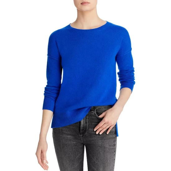 Outlet ๐งจ AQUA High Low Cashmere Sweater - 100% Exclusive Medium Gray ๐ - Image 9