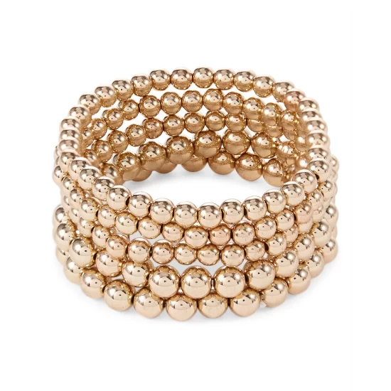 Best deal ๐ AQUA Beaded Multi Set Bracelet - 100% Exclusive Gold ๐งจ