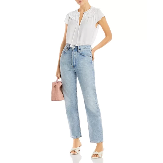 Best deal π₯ AQUA Ruffle Tassel Tie Top - 100% Exclusive White π - Image 2