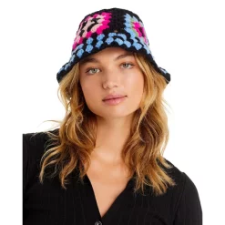 Best reviews of 🥰 AQUA Crochet Bucket Hat - 100% Exclusive Black ⭐