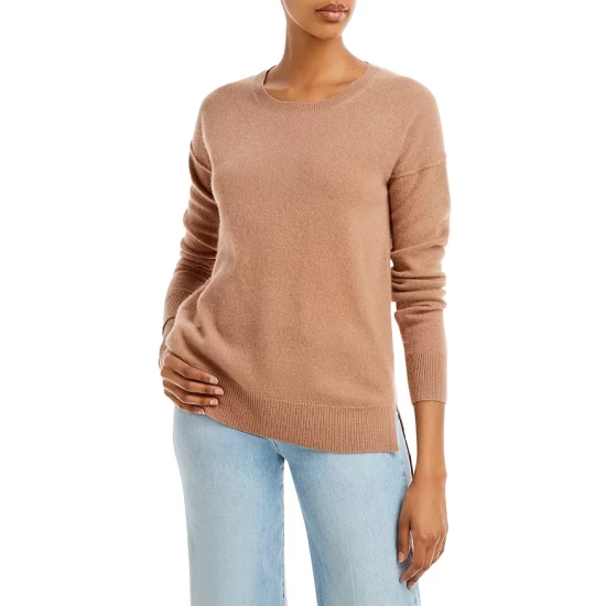 Outlet ๐งจ AQUA High Low Cashmere Sweater - 100% Exclusive Medium Gray ๐ - Image 11