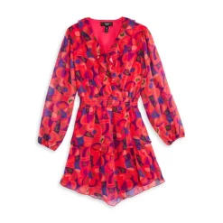 Best reviews of ✨ AQUA 👧 Girls' Abstract Printed Wrap 👗 Dress - Big Kid Pink Multi 🎉