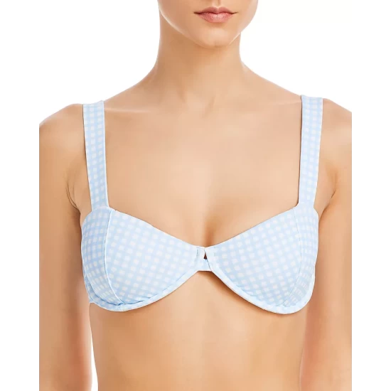 Top 10 π― AQUA Printed Underwire Bandeau π Bikini Bra Corn Flower π₯°
