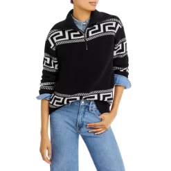 Buy 🛒 AQUA Printed Fleece Quarter Zip Pullover - 100% Exclusive Cement 👏