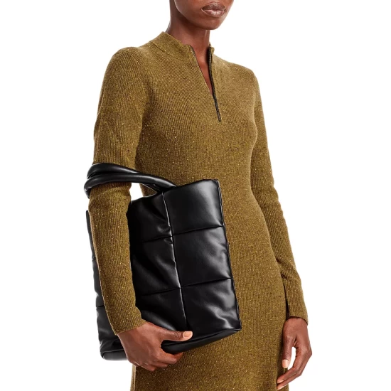 Best Sale ๐ AQUA Quilted Crossbody Tote - 100% Exclusive Tan โค๏ธ - Image 2