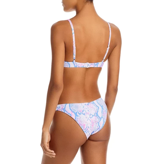 Cheap ๐ AQUA Snake Print Scoop ๐ Bikini Bottom - 100% Exclusive Pink Multi ๐คฉ - Image 3