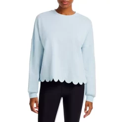 Promo 🛒 AQUA Scalloped Sweatshirt - 100% Exclusive Iceberg 😀