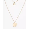 Best reviews of ❤️ AQUA Layered Disc Pendant Necklace, 16"-22" - 100% Exclusive Gold ⌛