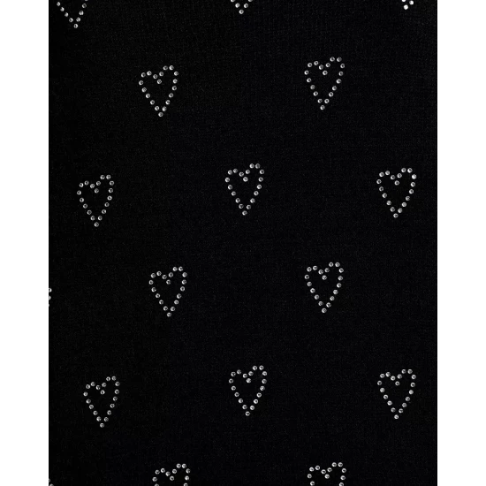Best reviews of ⭐ AQUA Crystal Heart Embellished Crewneck Sweater - 100% Exclusive Black 🤩 - Image 5