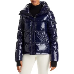 Outlet 😉 AQUA Lacquer Ella Down Puffer Jacket - 100% Exclusive Onyx 😍