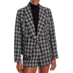 Discount ⭐ AQUA Cutaway Tweed Jacket - 100% Exclusive Navy 👍