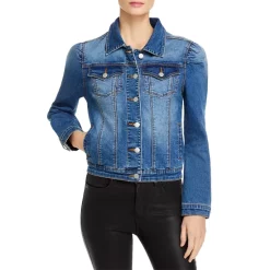 Hot Sale 😍 AQUA Puff Sleeve Denim Jacket - 100% Exclusive Medium Wash 😀